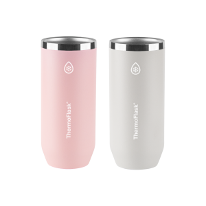 ThermoFlask 12oz Slim Can Coolers | 2 Pack | Insulated Stainless Steel Holders