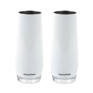 ThermoFlask 7oz Champagne Flutes | 2 Pack | Insulated Stainless Steel Tumblers
