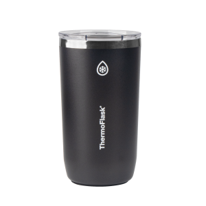 ThermoFlask 16oz Beverage Tumbler | Insulated Stainless Steel Cup with Lid