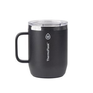 ThermoFlask 12oz Insulated Coffee Mug - Leakproof Stainless Steel Cup with Handle for Hot & Cold Drinks