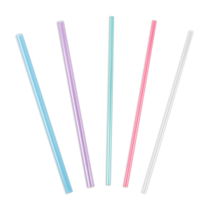 ThermoFlask Tritan Straws 5 Pack | Reusable Colorful Straws for Tumblers