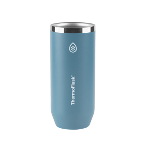 ThermoFlask 12oz Insulated Slim Can Cooler - 2-in-1 Stainless Steel Holder for Seltzer & Beverages