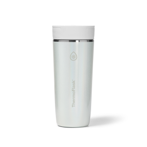 ThermoFlask 16oz Insulated Coffee Tumbler - Chameleon Shine Stainless Steel Mug with Sip-N-Lok Leakproof Lid