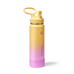 ThermoFlask 24oz Insulated Water Bottle - Stainless Steel with Leakproof Straw Lid for All-Day Hydration, BPA-Free