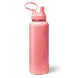ThermoFlask 32oz Neon Water Bottle | Insulated Stainless Steel with Straw Lid